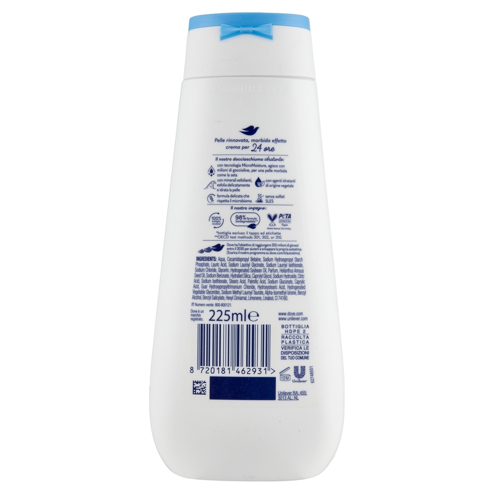 Dove Advanced Care Docciaschiuma scrub delicato minerali esfolianti 225 ml